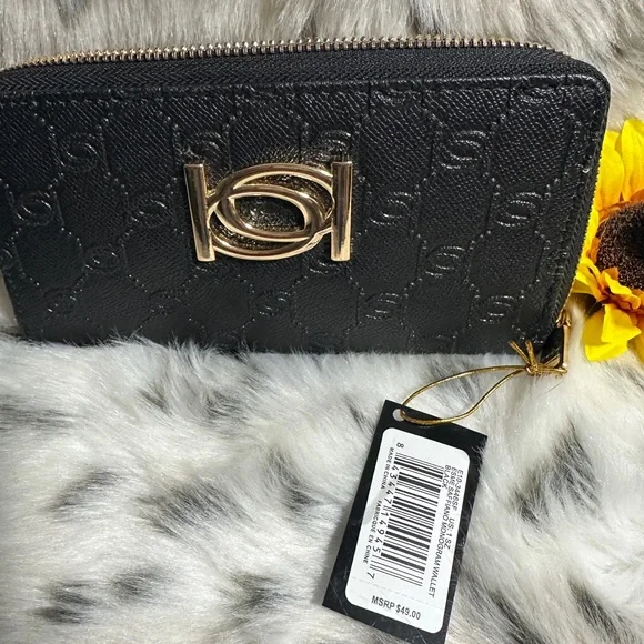 NWT Safiano Bebe Black Wallet - Picture 2 of 7